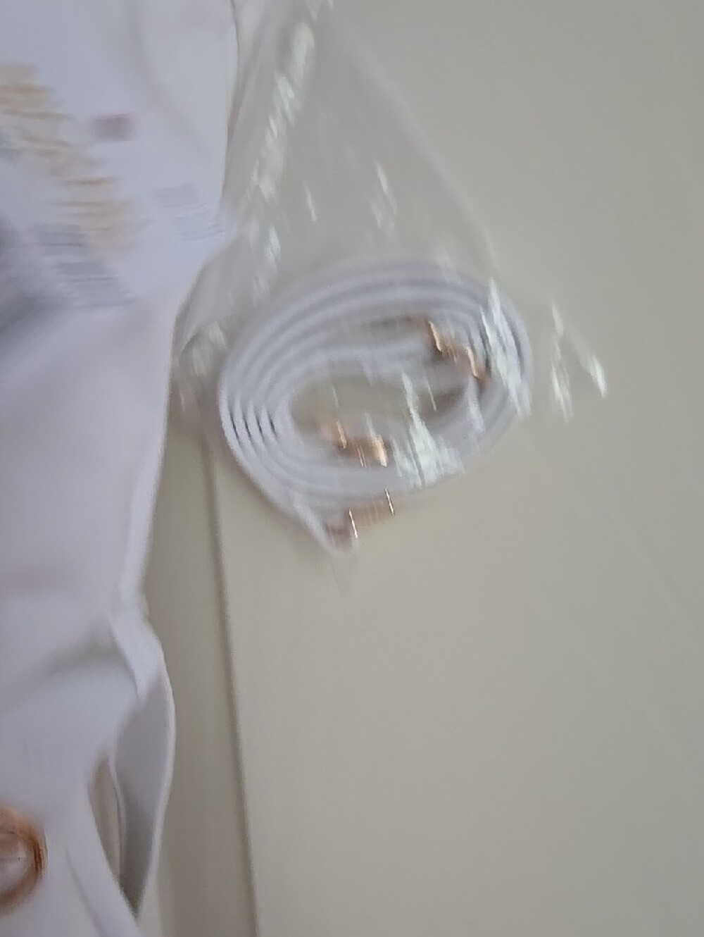 Michael Kors White Strapless One-Piece Swimsuit with Gold Logo - Picture 3 of 7